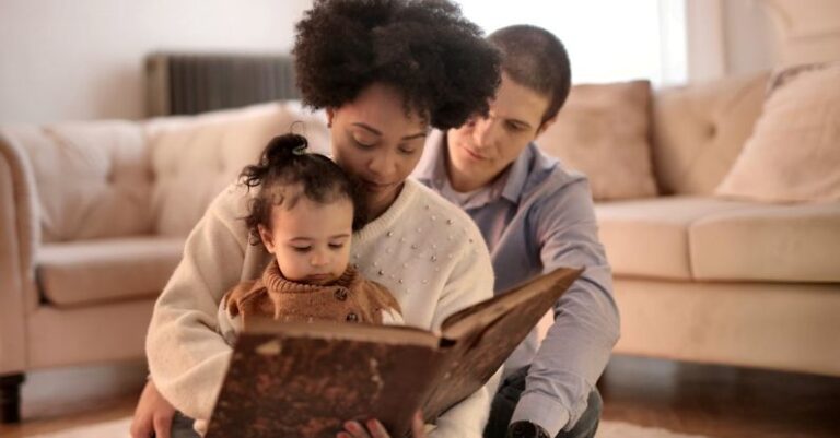 Storytelling Techniques - Photo of Woman Holding Brown Book With Her Child