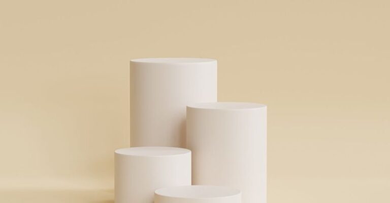 Presentation Design - White Paper Rolls on White Table