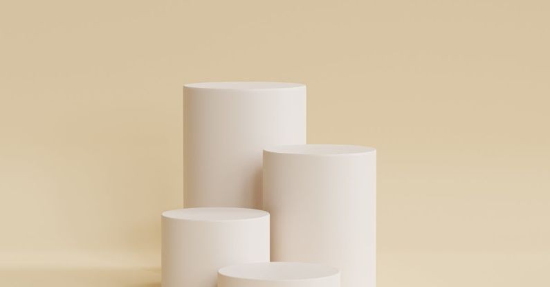 Presentation Design - White Paper Rolls on White Table