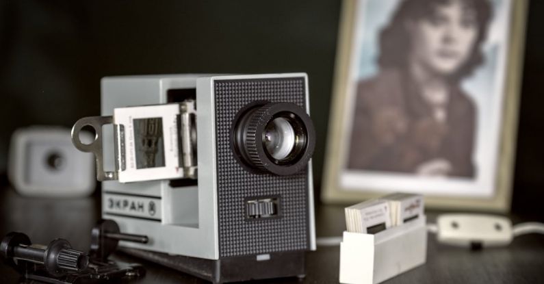 Slides - White and Black Projector