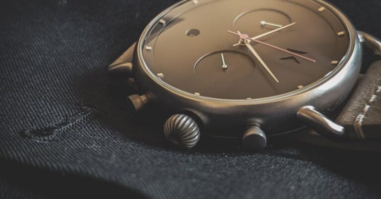 Brand Identity - Gold Analog Watch at 10 10